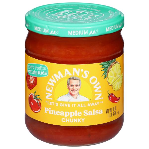 Newman's Own Salsa, Pineapple, Medium, Chunky Publix Super Markets