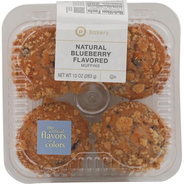 Store Bakery Muffins Blueberry 4CT PKG