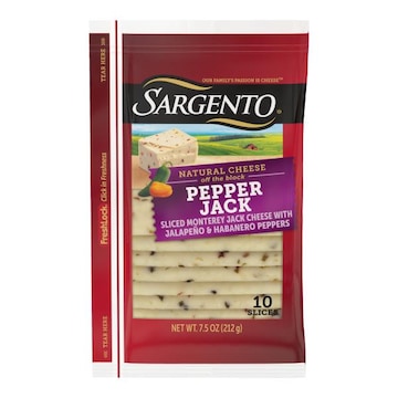Sargento Sargento® Sliced Pepper Jack Natural Cheese, 10 slices