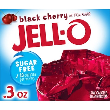Jell-O Zero Sugar Black Cherry Flavor Gelatin