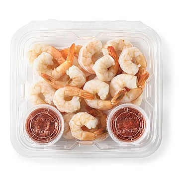 Shrimp Snack Pack, Extra Lrg Cooked Shrimp & Cocktail Sauce, Net Weight 13 Oz