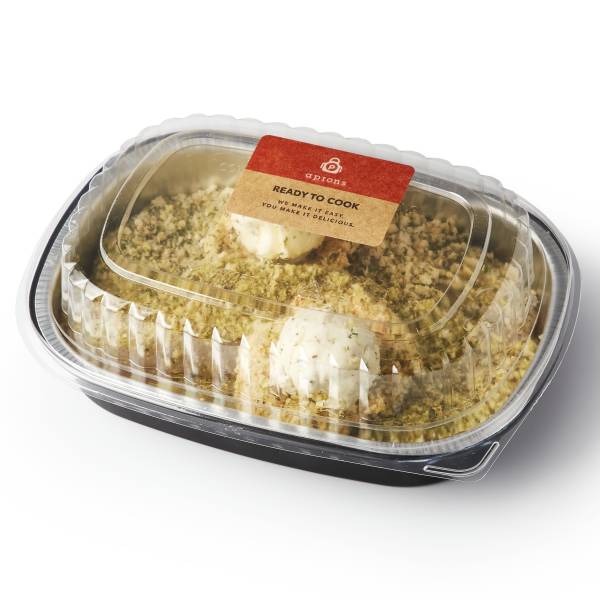 Aprons Parmesan Crusted Tilapia, with Peppadew & Cheddar Melt, Fresh