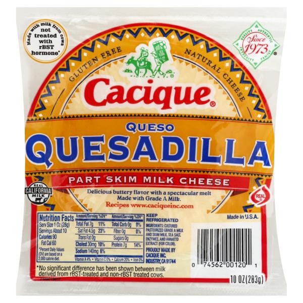 Cacique Cheese, Part Skim Milk, Quesadilla Publix Super Markets