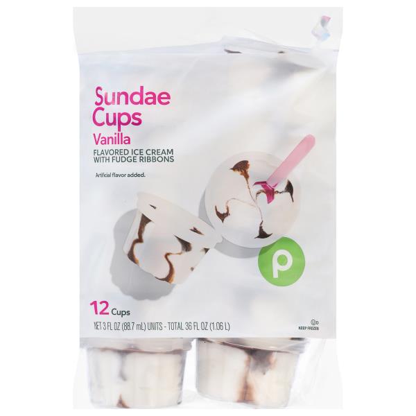 Publix Ice Cream Cups, Sundae Publix Super Markets