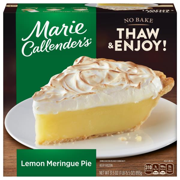 Marie Callender's Meringue Pie, Lemon Publix Super Markets