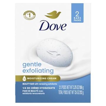Dove Beauty Bar Soap Gentle Exfoliating
