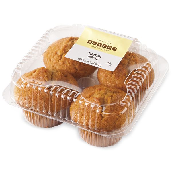 Pumpkin Muffins 4-Count | Publix Super Markets