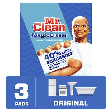 Mr. Clean Original Magic Eraser Scrubber, Cleaning Pad, 3 count