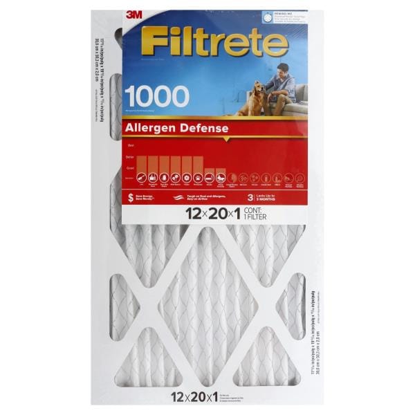 3M Filtrete Air Filter, Electrostatic, Allergen Defense 1000 Publix