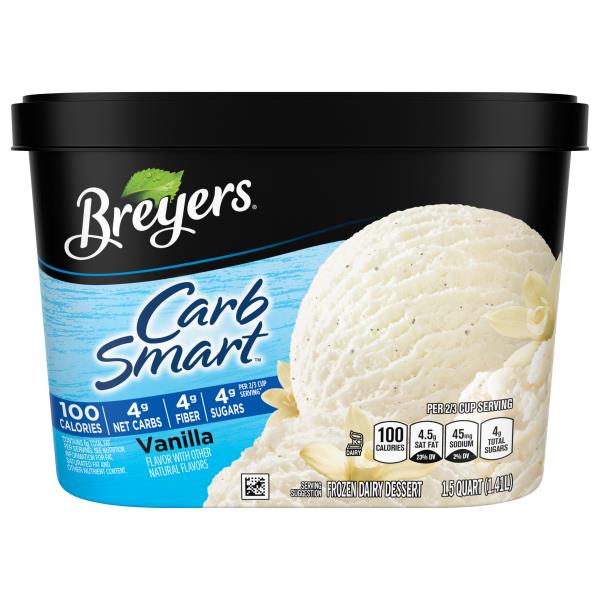 semaglutide and ice cream Breyers Carb Smart Frozen Dairy Dessert, Vanilla