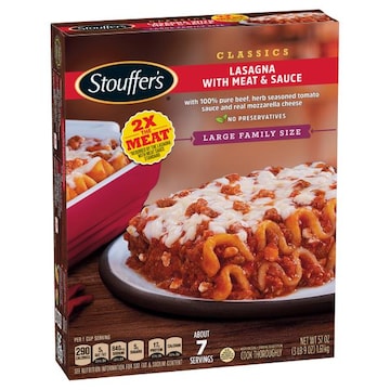 Stouffer's Lasagna, with Meat & Sauce, Classics, Large Family Size