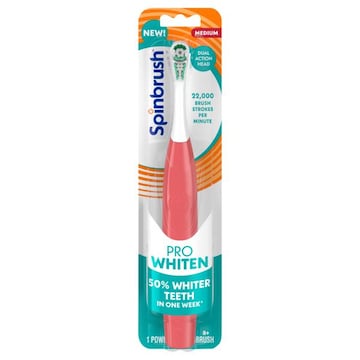 Spinbrush Pro Whiten 8+ Medium Powered Toothbrush