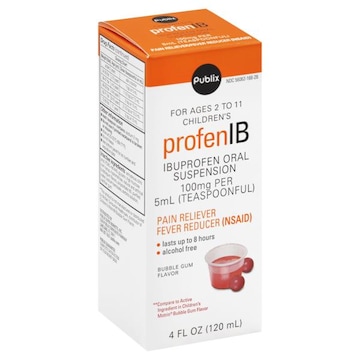 Publix Profen IB, Children's, Oral Suspension, Bubble Gum Flavor