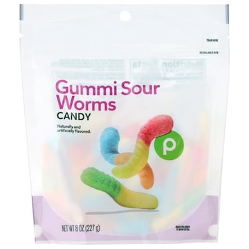 Publix Candy, Sour Worms, Gummi
