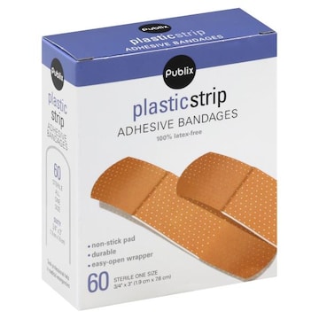 Publix Bandages, Adhesive, Sheer Strip, One Size