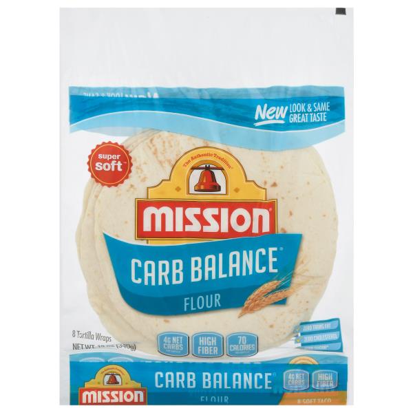 Mission Carb Balance Tortilla Wraps, Flour Publix Super Markets