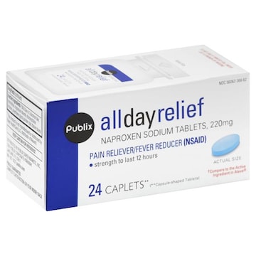 Publix All Day Relief, 220 mg, Caplets
