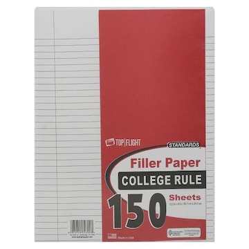 Top Flight Standards Filler Paper, College Rule
