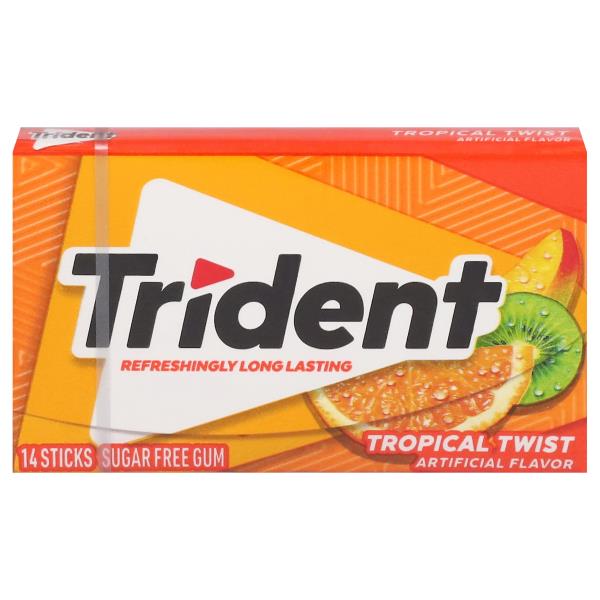 Trident Gum, Sugar Free, Tropical Twist | Publix Super Markets