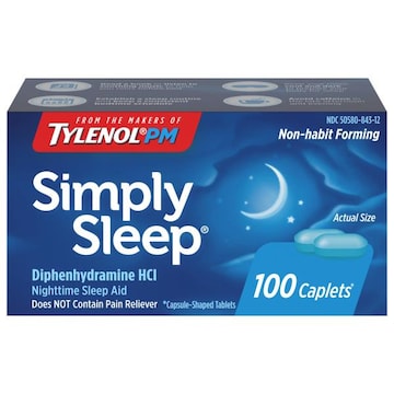 Simply Sleep Nighttime Sleep Aid, Caplets