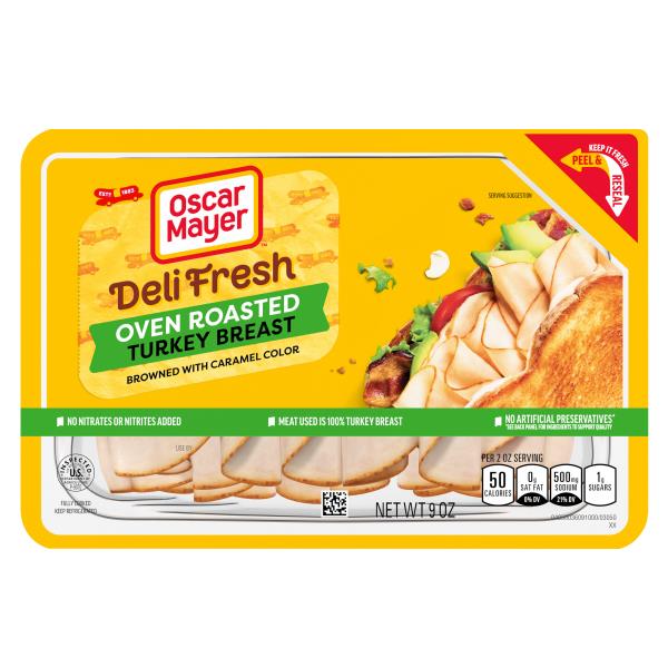 Oscar Mayer Deli Fresh Oven Roasted Turkey Breast Sliced Lunch