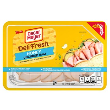 Oscar Mayer Deli Fresh Honey Uncured Ham Sliced Lunch Meat