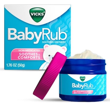Vicks Soothing Baby Care BabyRub Chest Rub Ointment, from the makers of VapoRub, 1.76 oz