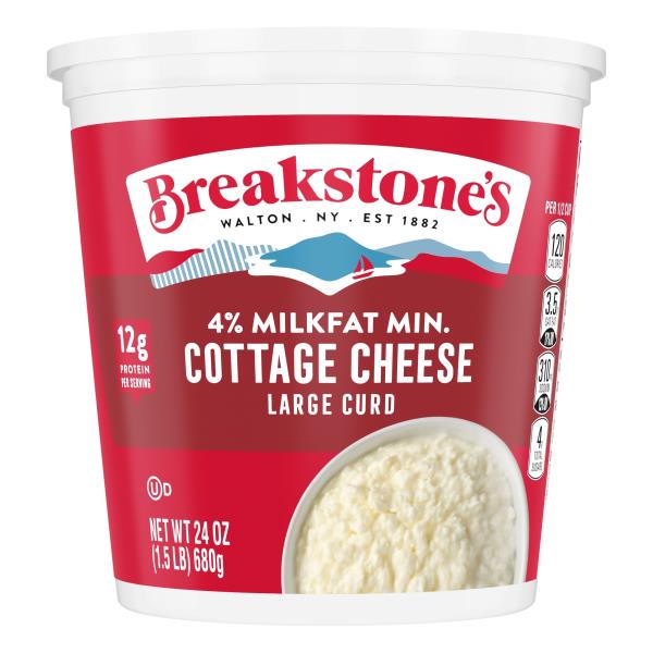 Breakstone s Large Curd 4 Milkfat Cottage Cheese Publix Super