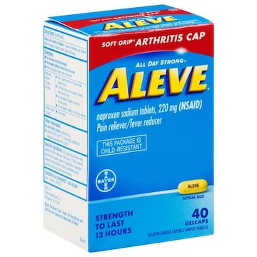 Aleve All Day Strong Pain Reliever/Fever Reducer, 220 mg, Gelcaps