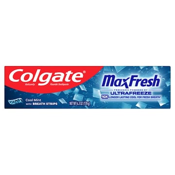 Colgate Max Fresh Whitening Toothpaste with Mini Breath Strips