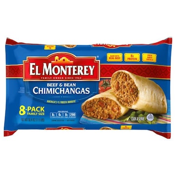 El Monterey Chimichangas, Beef & Bean, Family Size