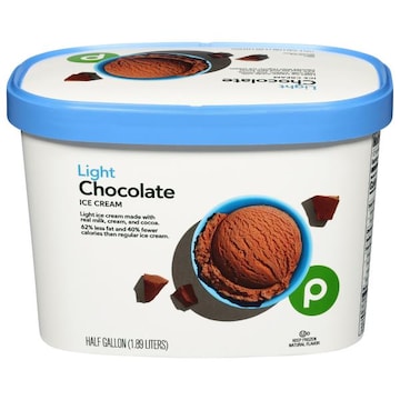 Publix Premium Ice Cream, Light, Chocolate