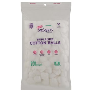Swisspers Cotton Balls, Triple Size