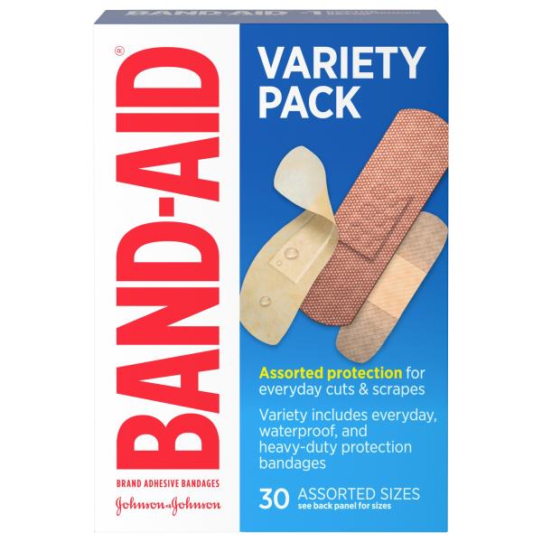 Band-aid Adhesive Bandages, Assorted Sizes, Variety Pack 