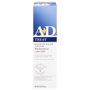 A+D Diaper Rash Cream, with Dimethicone + Zinc Oxide, Treat