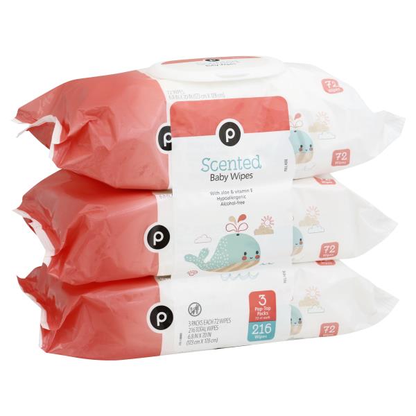 Publix Baby Wipes, Scented, 3 Pack Publix Super Markets