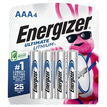 Energizer Ultimate Lithium AAA4 Batteries