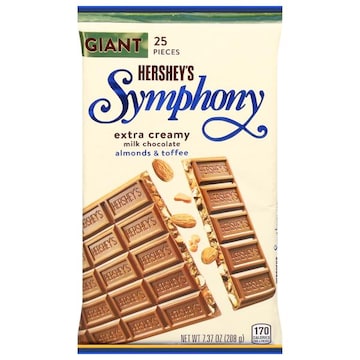 Hershey's Symphony Milk Chocolate, Almonds & Toffee, Extra Creamy, Giant