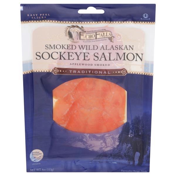 Echo Falls Salmon, Sockeye, Wild Alaskan, Smoked, Traditional | Publix ...