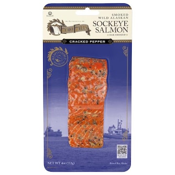 Echo Falls Sockeye Salmon, Smoked, Wild Alaskan, Cracked Pepper