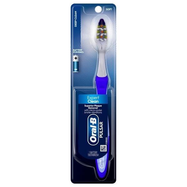 Oral-B Pulsar Battery Toothbrush, Expert Clean, Soft | Publix