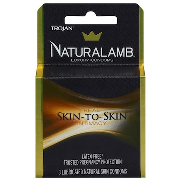 Trojan Naturalamb Condoms, Luxury, Natural Skin, Lubricated