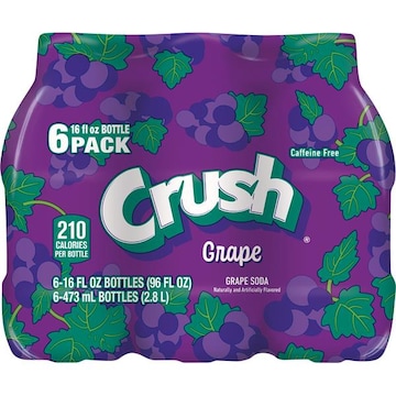 Crush Soda, Caffeine Free, Grape