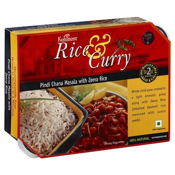 Kohinoor Rice & Curry Pindi Chana Masala, with Zeera Rice