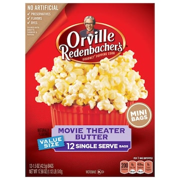 Orville Redenbacher's Popping Corn, Gourmet, Movie Theater Butter, Single Serve, Mini, Value Size