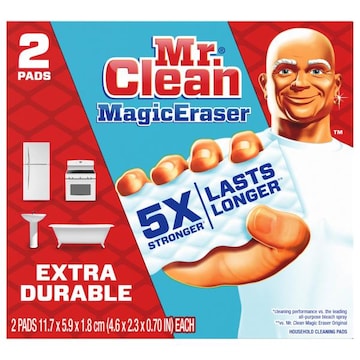 Mr. Clean Magic Eraser Extra Durable Scrubber, Cleaning Pad, 2 ct