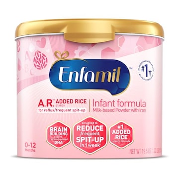 Enfamil It's not uncommon for babies to spit up frequently as their digestive systems develop. Sometimes a change In formula can make all the difference. A.R.