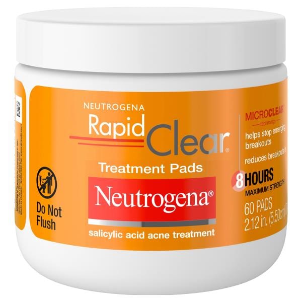 Neutrogena Rapid Clear Acne Treatment Pads, Salicylic Acid | Publix ...