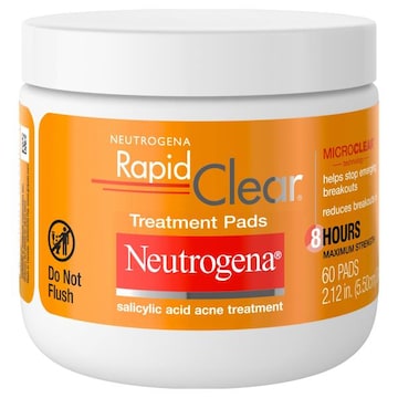 Neutrogena Rapid Clear Acne Treatment Pads, Salicylic Acid