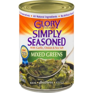 Glory Foods Simply Seasoned Mixed Greens, Seasoned